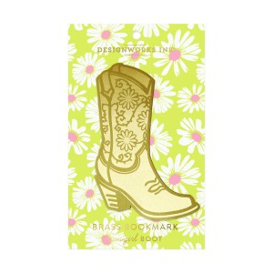DBM-1013EU Large Metal Bookmark Cowgirl Boot